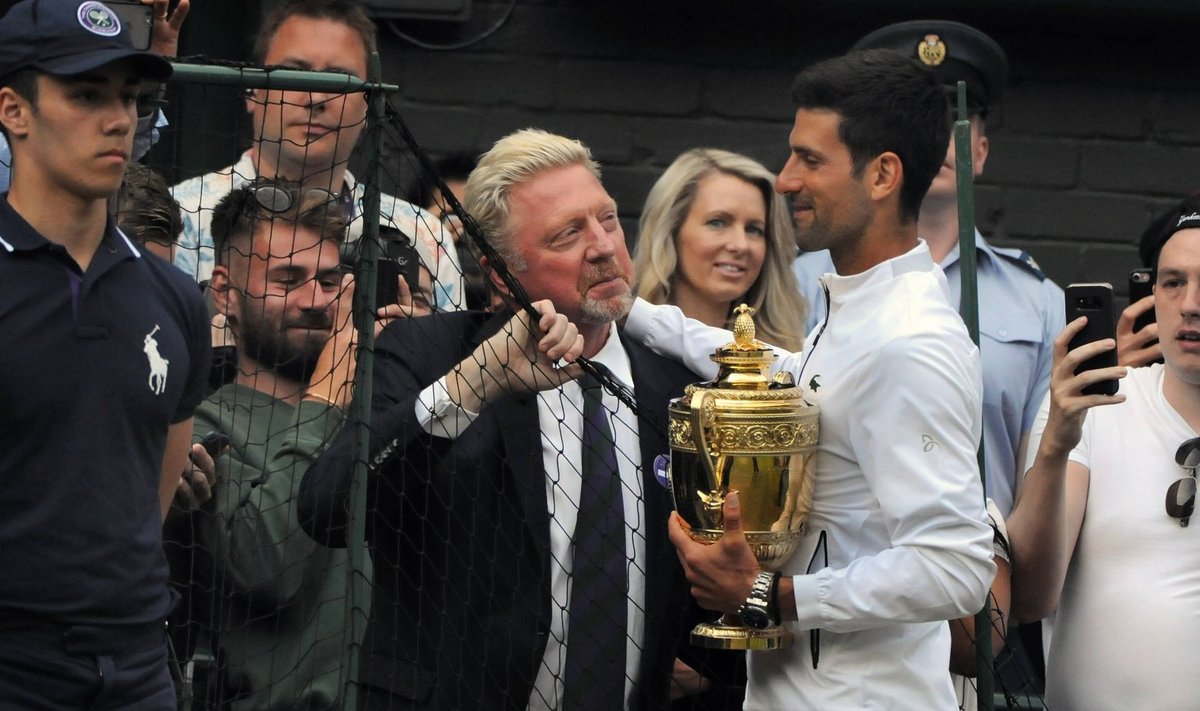 Boris Becker ja Novak Djokovic