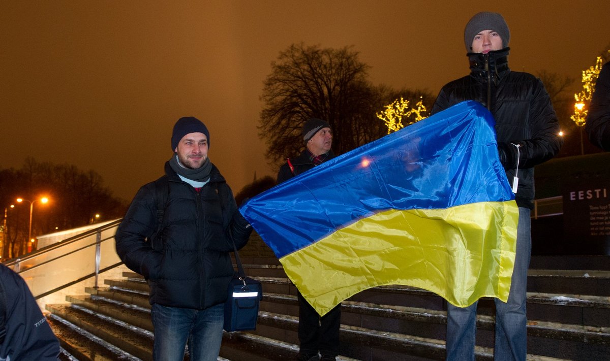 Ukraina toetusmiiting.Vabaduse väljak