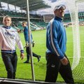 FOTOD: Eesti olümpiamedalistid tervitasid Lillekülas jalgpallipublikut