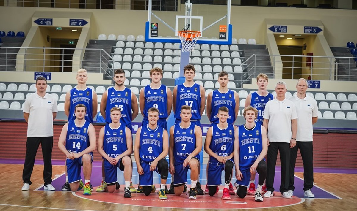 Eesti U20 koondis Gruusias.