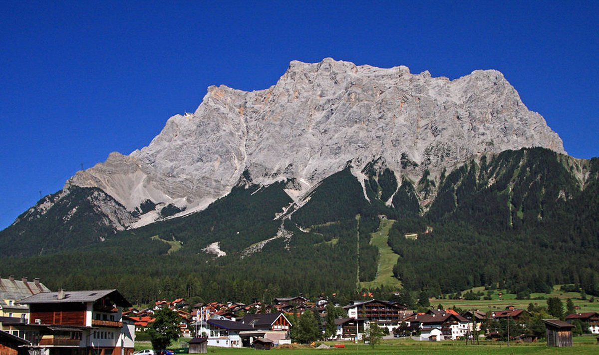 Zugspitze mägi.