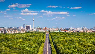 Tiergarten asub Berliini kesklinnas, Brandenburgi värava ja riigipäevahoone kõrval.