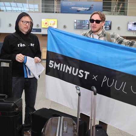 OTSEFOTOD | Tehke Eesti Eurovisionil uhkeks! 5MIINUST ja Puuluup saadeti hommikul Malmö poole teele