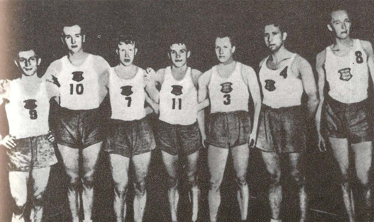 Eesti meeskond 1937. aastal Riias EMi turniiril.