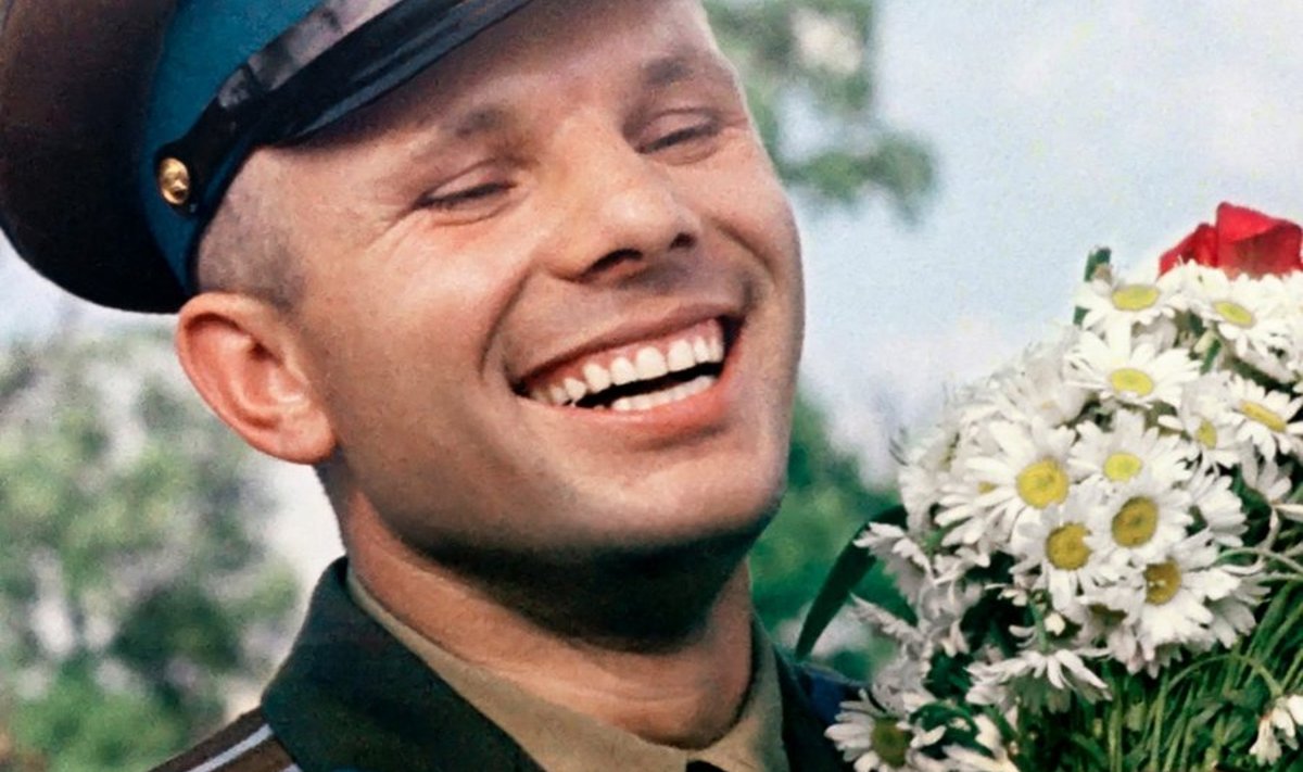 Soviet cosmonaut Yury Gagarin. 