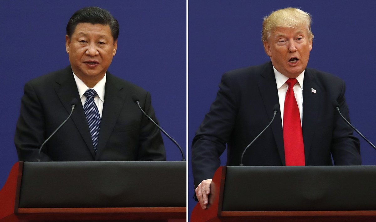 Hiina president Xi Jinping ja USA riigipea Donald Trump