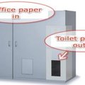 Imelik masin toodab kontoripaberist tualettpaberit