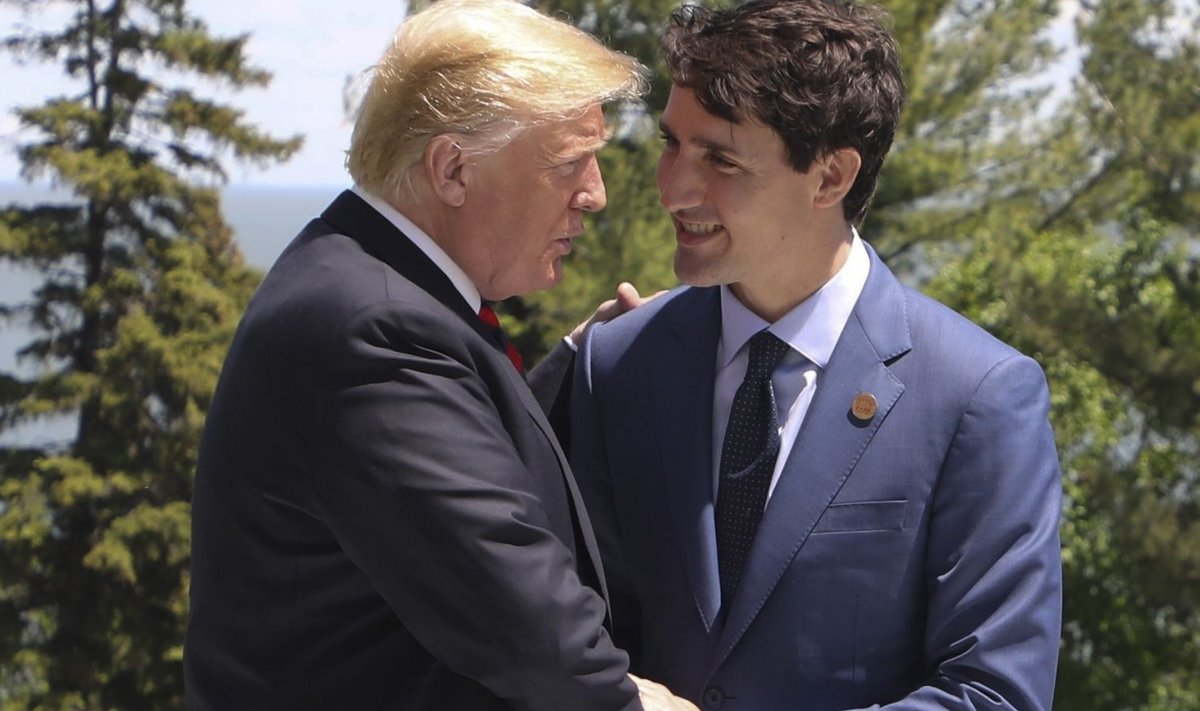 Donald Trump ja Justin Trudeau G7 kohtumisel