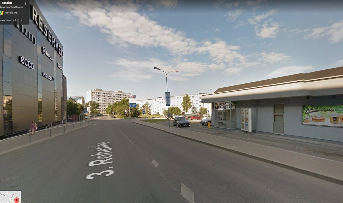 Narva, Tallinna mnt 43 juures (Google Street View ekraanitõmmis)