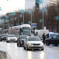 ФОТО | В Таллинне из-за ДТП стояли 3, 4 и 5 трамваи. Движение восстановили