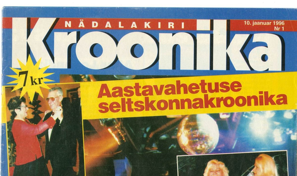 Kõige esimene Kroonika number 10.01.1996