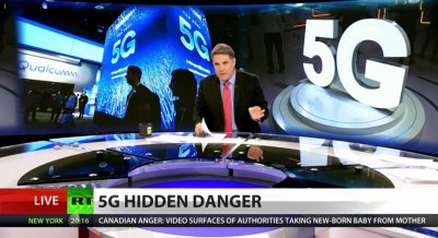 RT America levitamas USA-s 5G vandenõuteooriaid.