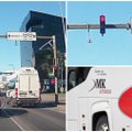 ВИДЕО | Водитель известной автобусной фирмы промчался на красный сигнал светофора