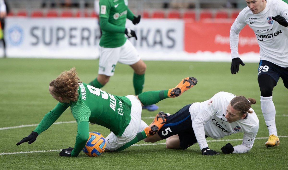 Superkarikafinaali kõige vastuolulisem moment: kas Gerdo Juhkam tegi Rauno Alliku vastu tegelikult penaltivea?