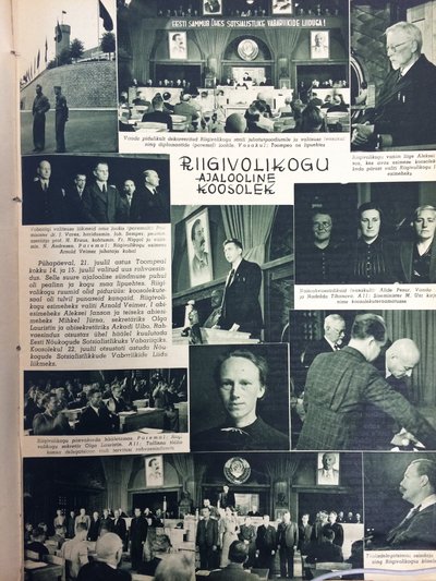 Ajakiri "Nädal Pildis", aastal 1940