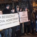 ФОТО: В Таллинне прошел пикет в поддержку русскоязычного образования
