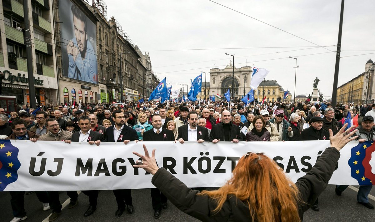 Ungari, meeleavaldus, Orban, vastased