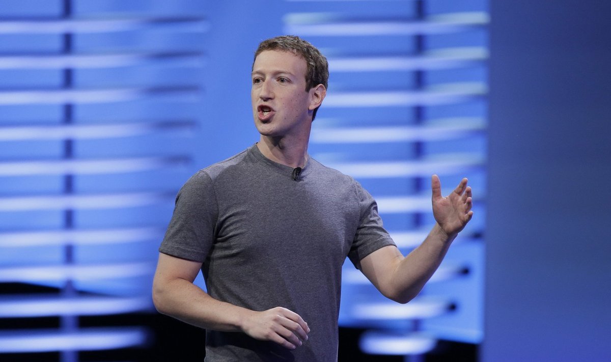 Facebooki üks asutaja ning tippjuht Mark Zuckerberg f8 ajal laval. (Foto: AP)