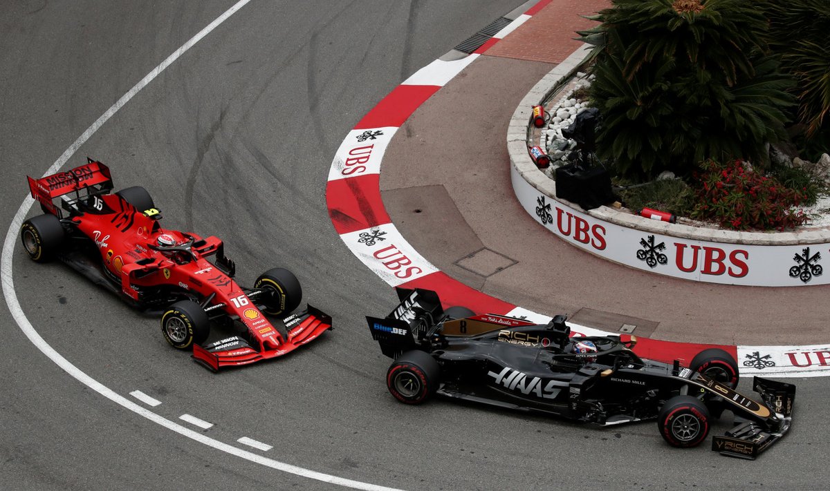 Romain Grosjean ja Charles Leclerc 