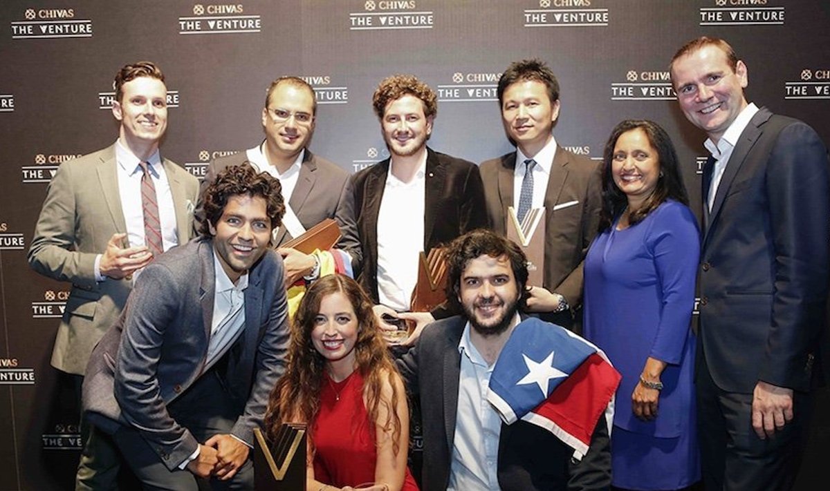Chivas Regal The Venture'i 2014. aasta viis finalisti ja kohtunikud (Foto: ürituse korraldajad)