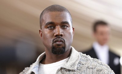 Entertainer Kanye West arrives at the Met Gala in New York