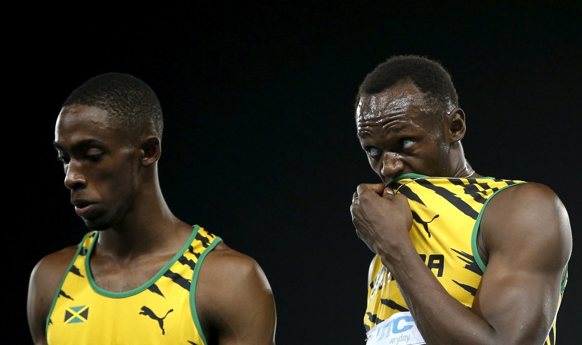  Ryan Bailey ja Usain Bolt