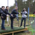 В Ярвеском лесу открыли парк для диск-гольфа