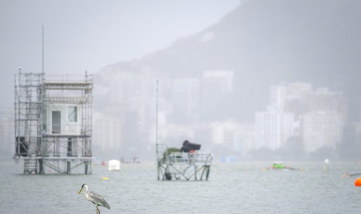Rio olümpialaguuni räsivad vihm ja tuul