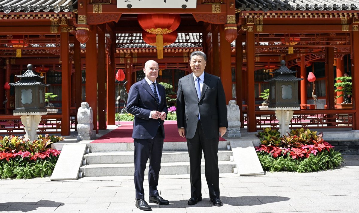 Olaf Scholz ja Xi Jinping