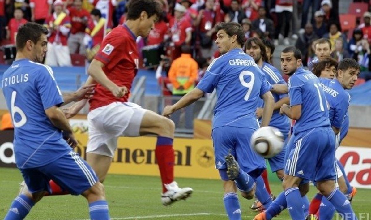 Nii sünnib Lõuna-Korea esimene värav Kreeka vastu, jalgpalli MM