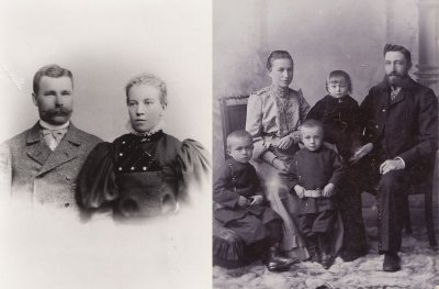 Esimene põlvkond: vasakul Leinbaumid ning paremal perekond Speek