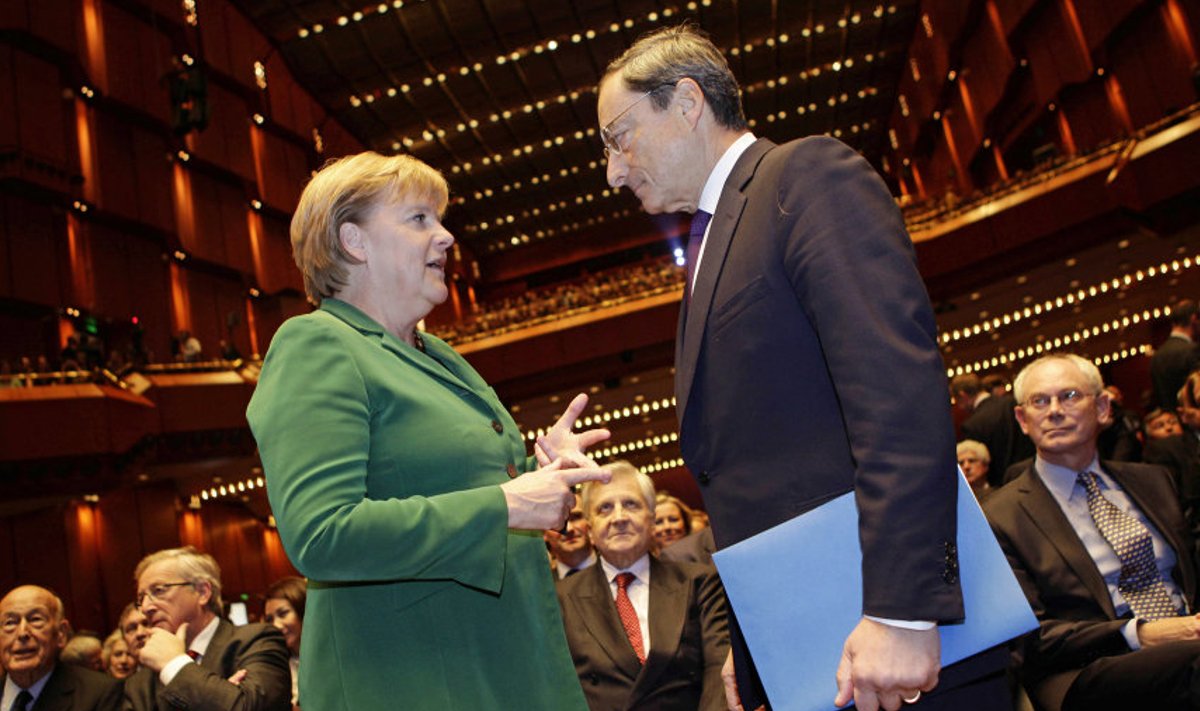 Mario Draghi, Angela Merkel