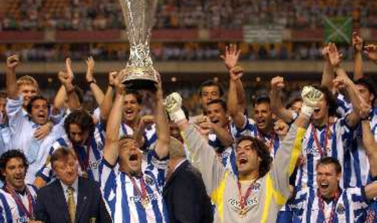 FC Porto rõõmustamas võidu üle