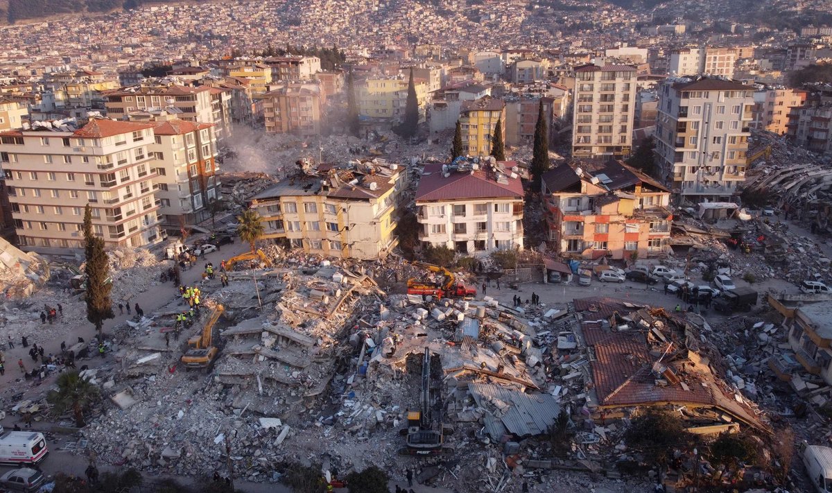 Kokkuvarisenud hooned Antakyas Türgis