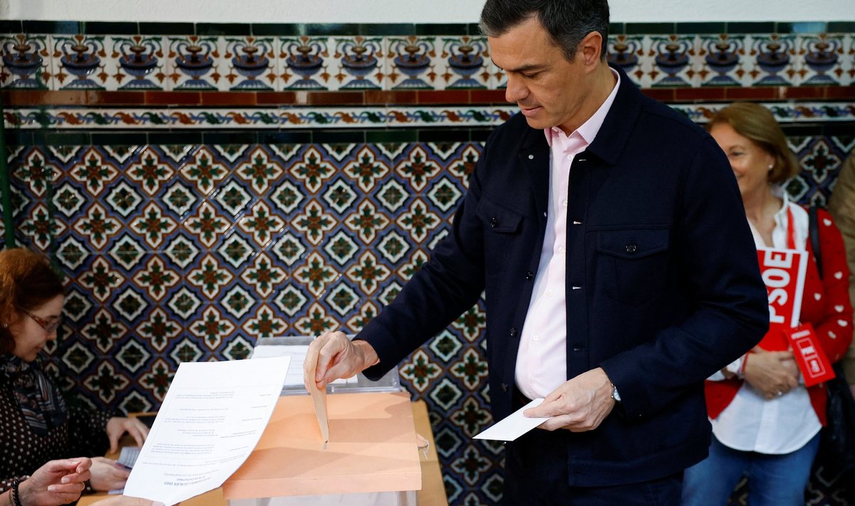  Pedro Sánchez pühapäevastel valimistel