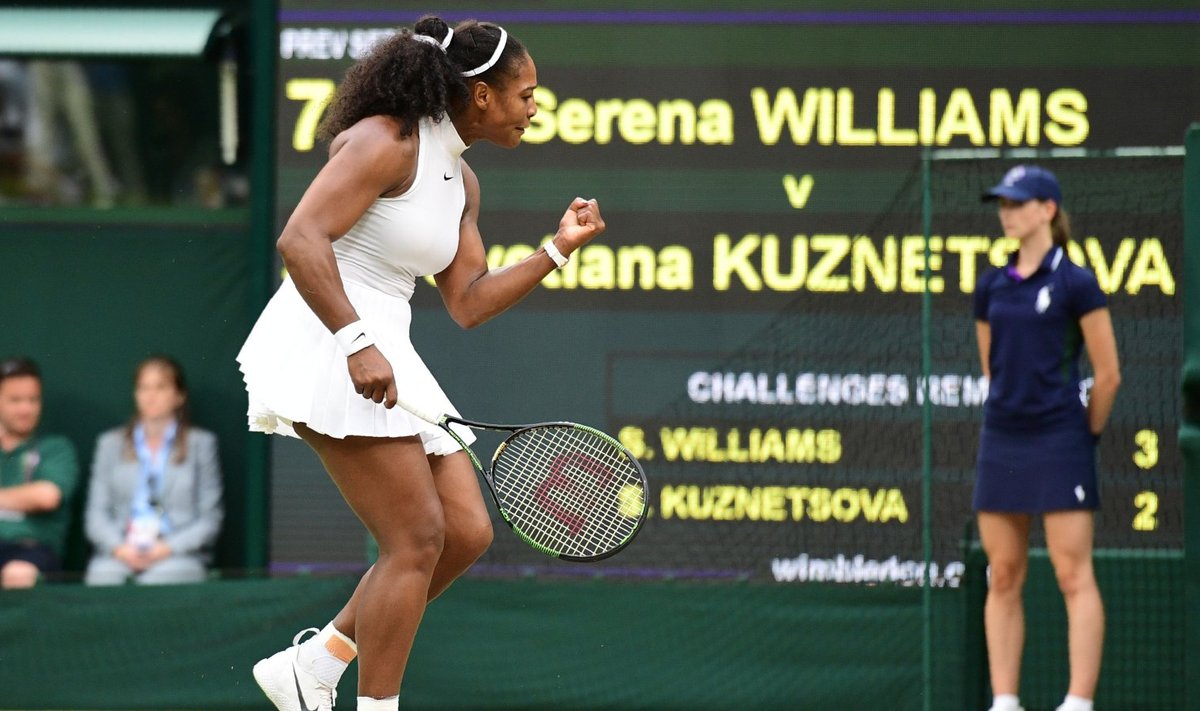 Serena Williams saab Svetlana Kuznetsova vastu hoo sisse