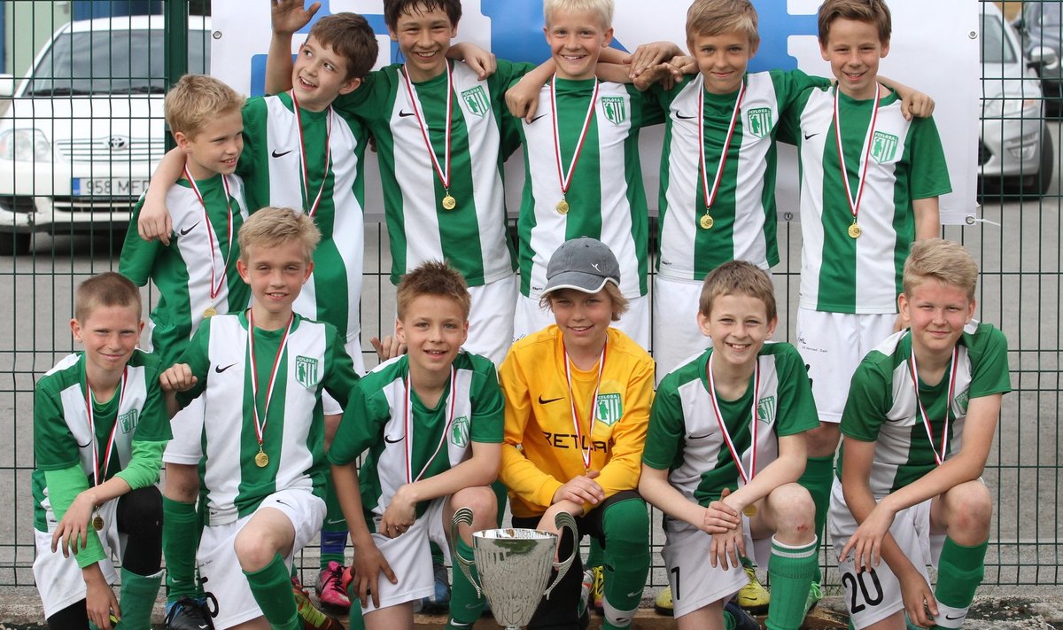 Kotka Cupi võitnud FC Flora võistkond, jalgpall