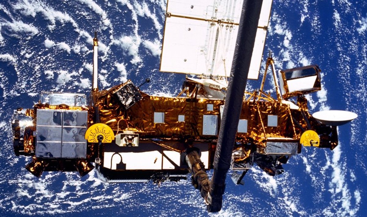 UARS stalliit on täna veel kosmoses. Foto: NASA, Reuters