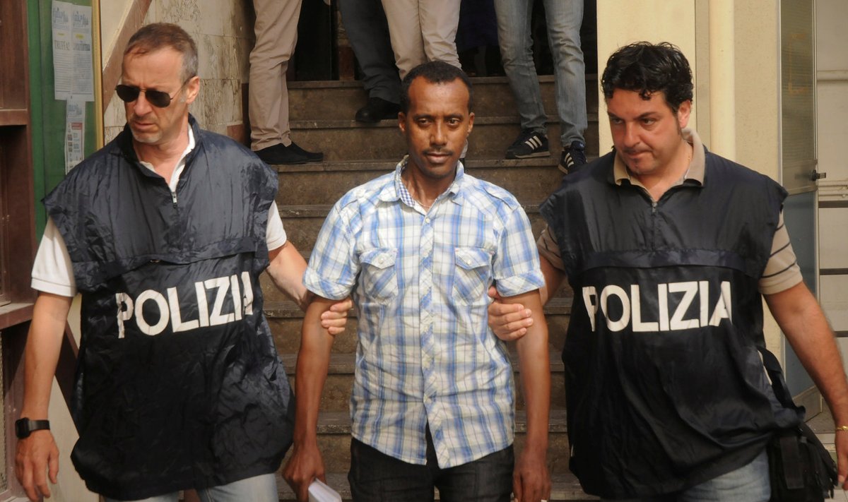 Üks vahistatutest Palermos