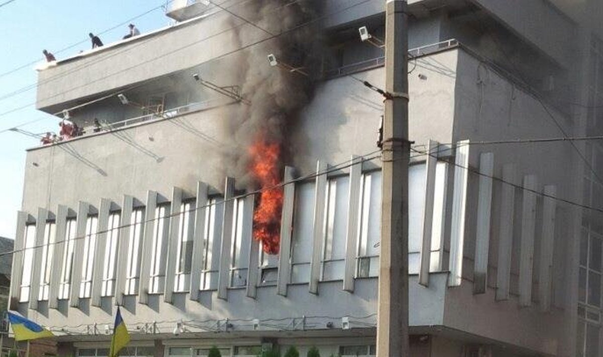 Inter TV hoone põleng