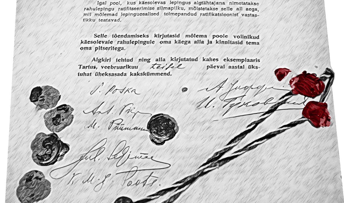 Meenutame, et Tartu rahulepingu sõlmimist on kommunistid nimetanud ka leninliku rahupoliitika triumfiks.