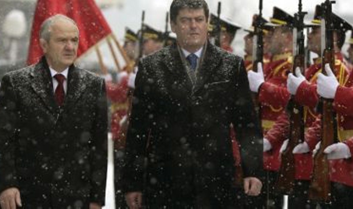 Kosovo ja Albaania riigipead Fatmir Sejdiu ja Famir Topi 