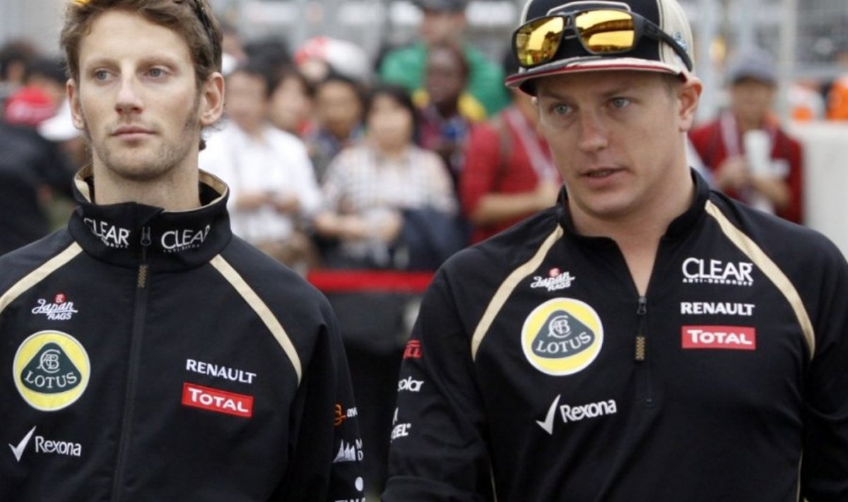 Grosjean ja Räikkönen