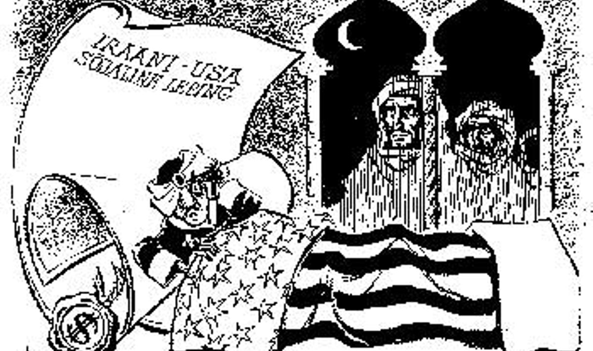 ISLAMITERRORISTID IKKA AKNA TAGA: Jaan Jenseni karikatuur aastast 1959, mis käsitleb USA probleeme