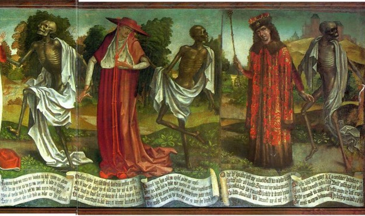 Bernt Notke "Surmatants" Niguliste kirikus on osalt inspireeritud mustast surmast..