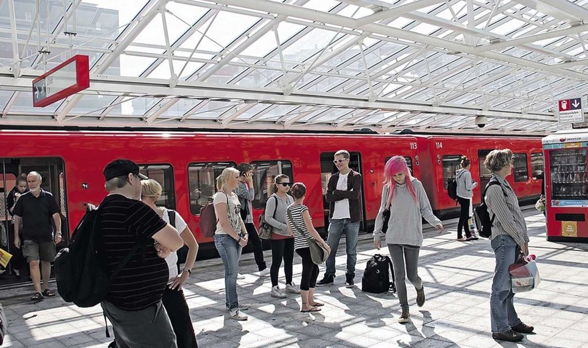 Tõik, et äärelinna viib kesklinnast ainult metroo, kuid seda iga mõne minuti tagant, muudab Helsingi võrdväärseks Tokyo või Londoniga. (Foto: Terhi Pääskylä-Malmström)