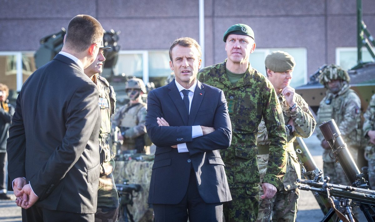 Prantsusmaa president Emmanuel Macron möödunud aasta septembris Tapal.